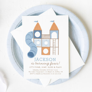 Party im Park Boy zum Geburtstag Einladung