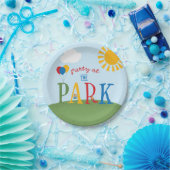 Party im Park Geburtstagstorte Pappteller (Party)