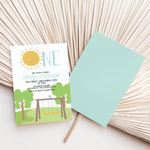 Party im Park Playground 1. Geburtstag Einladung