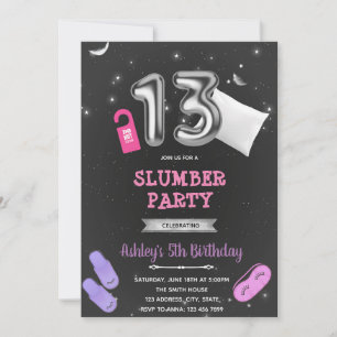 Party im Slumber 13. Einladung