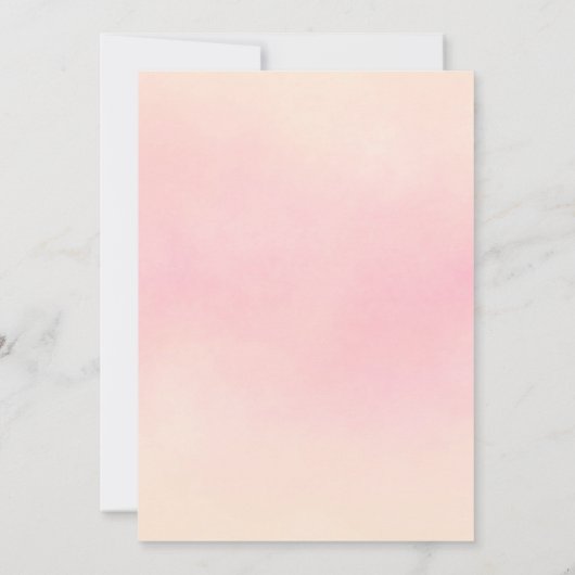 Party im Sommer Rosa Einladung (Rückseite)