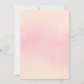 Party im Sommer üppige Korallenflora rosa Einladung (Rückseite)