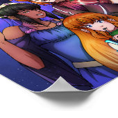 Party im Weltraum Poster (Ecke)