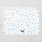 Party im Winter Girls Indoor Snowy Schwimmen Einladung (Rückseite)