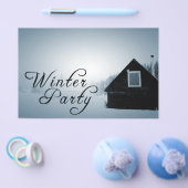 Party im Winter: in der Kabine schneien Flyer (Einzeln)