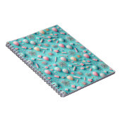 Party in Blau Notizblock (Rechte Seite)