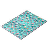 Party in Blau Notizblock (Linke Seite)