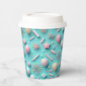 Party in Blau Pappbecher (Links)