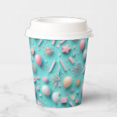 Party in Blau Pappbecher (Rechts)