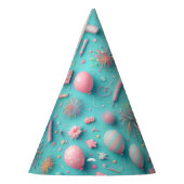 Party in Blau Partyhütchen (Links)