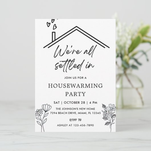 Party, in dem wir leben einladung (Stehend Vorderseite)