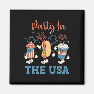 Party in den USA 4. Juli Funny Party Usa Sommer Magnet