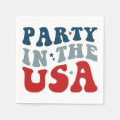 Party in den USA, 4. Juli Party Serviette (Vorderseite)