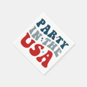 Party in den USA, 4. Juli Party Serviette (Ecke)