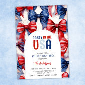 Party in den USA Coquette Bow 4. Juli Einladung