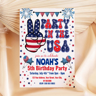 Party in den USA Einladung zum Geburtstag