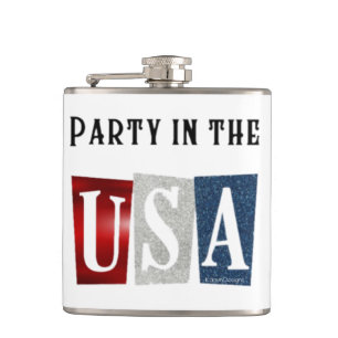 Party in den USA Flachmann