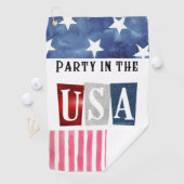 Party in den USA Golfhandtuch (Insitu)
