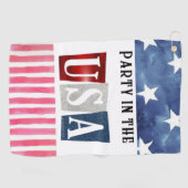 Party in den USA Golfhandtuch (Horizontal)