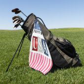 Party in den USA Golfhandtuch (Gras)