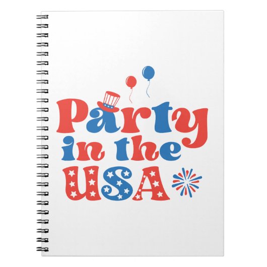 Party in den USA Notizblock (Vorderseite)