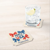 Party in den USA Patriotic 4. Juli Custom Untersetzer (Vor Ort)