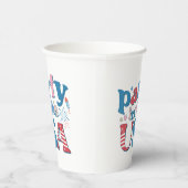 Party in den USA Patriotic Pappbecher (Rechts)