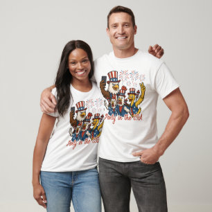 Party in den USA Patriotische Tiere T-Shirt