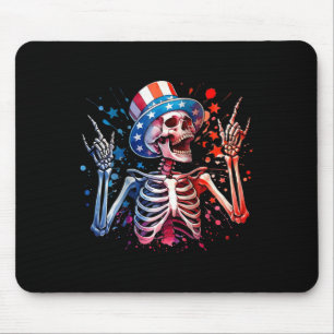 Party in den USA Rock Hand 4. Juli Lustiger Amerik Mousepad