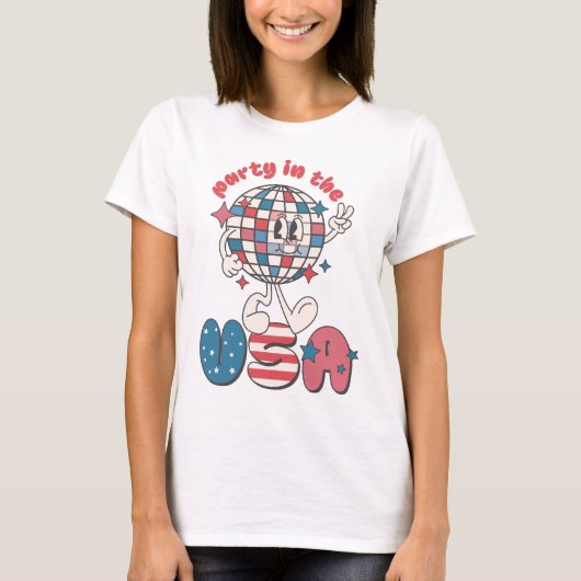 Party in den USA T-Shirt (Vorderseite)