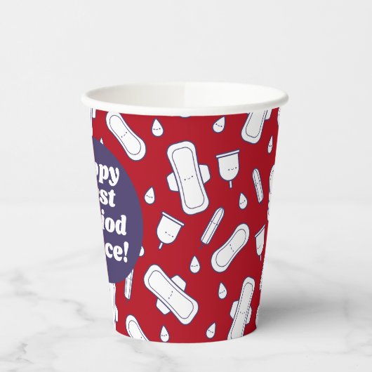 Party in der ersten Phase Niedlich Tampon Name Pappbecher (Links)