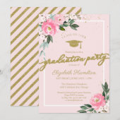 Party in der High School Hot Pink Einladung (Vorne/Hinten)