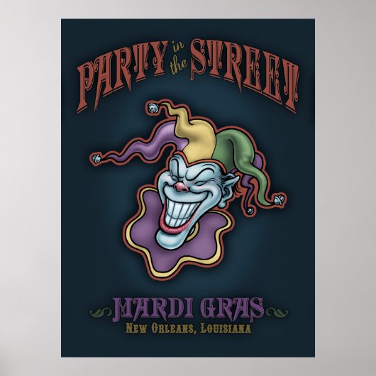 Party in der Straße Poster (Vorne)