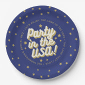 Party in der US-Marine 4. Juli Dekorationen Pappteller (Vorderseite)