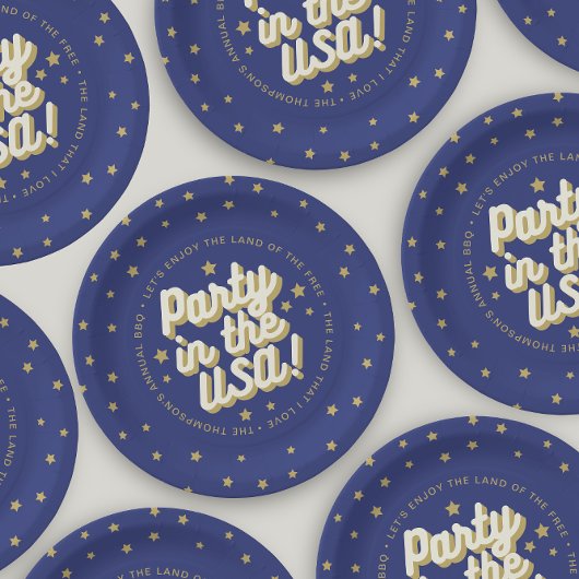 Party in der US-Marine 4. Juli Dekorationen Pappteller