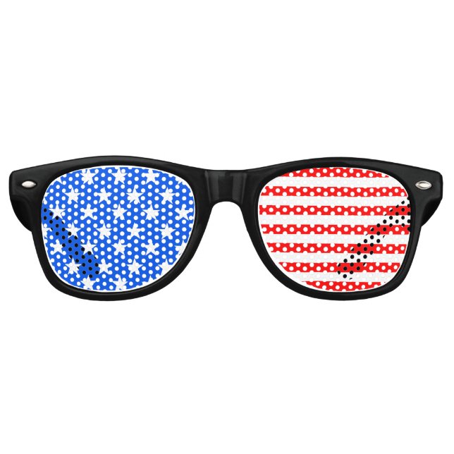 Party in der US-Sonnenbrille Partybrille (Vorderseite)