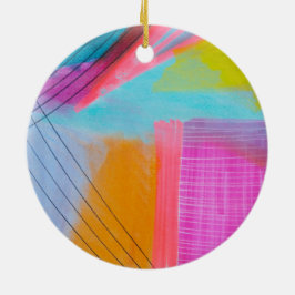 Party in einer Box Keramik Ornament