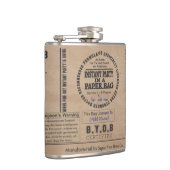 Party in einer Papiertasche kundengerecht Flachmann (Rechts)