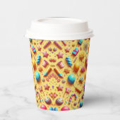 Party in Gelb Pappbecher (Links)