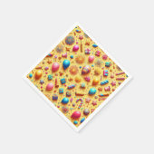 Party in Gelb Serviette (Ecke)