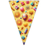 Party in Gelb Wimpelkette (Dritte Fahne)