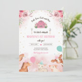 Party in landwirtschaftlichen Betrieben Einladung (Stehend Vorderseite)