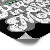 Party in langsamer Bewegung Retro Funny Pontoon Bo Poster (Ecke)