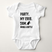 Party in meinem Grill - Funny Baby Bodysuit Baby Strampler (Vorderseite)