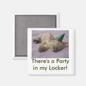 Party in meinem Locker Magnet (Vorderseite/Rückseite)