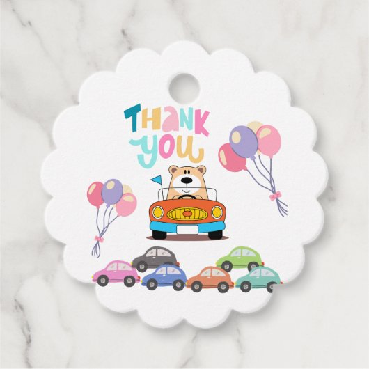 Party in Packungen Geschenkanhänger (Vorderseite)