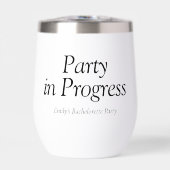 Party in Progress Modernes Bachelorette (Vorderseite)
