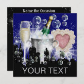 Party in "Style Bright Lights revidiert" - SRF Einladung (Vorne/Hinten)