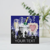 Party in "Style Bright Lights revidiert" - SRF Einladung (Stehend Vorderseite)