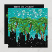 Party in Style Bright Lights - SRF Einladung (Vorne/Hinten)